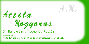 attila mogyoros business card